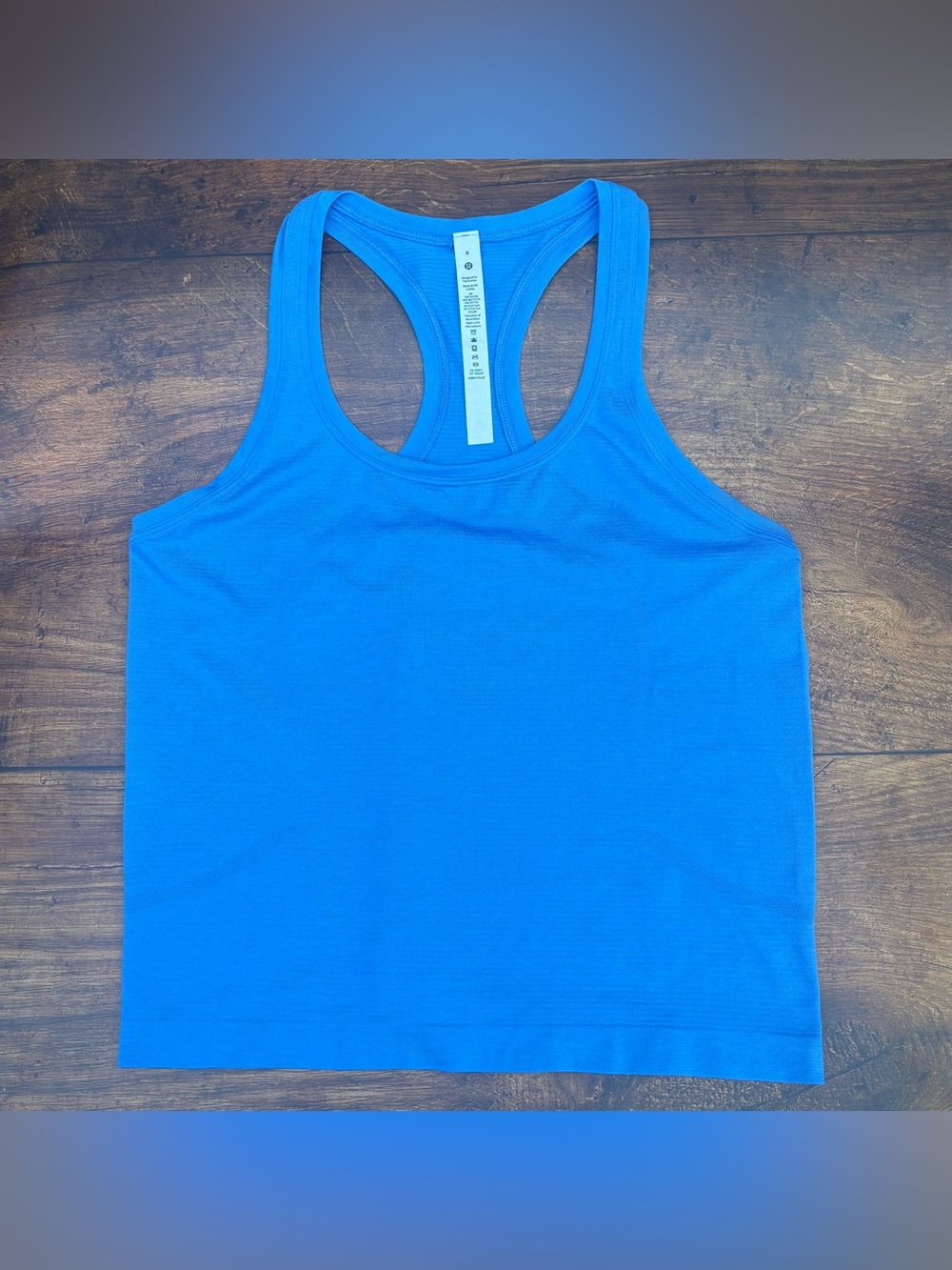 Lululemon Swiftly Tech Racerback Tank Top In Pool Party Size 8